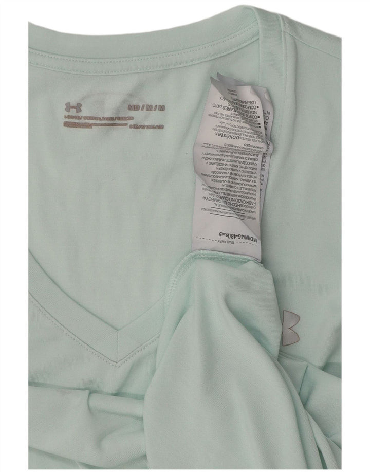 Damska koszulka t-shirt UNDER ARMOUR Heat Gear UK 14, średni turkusowy poliester