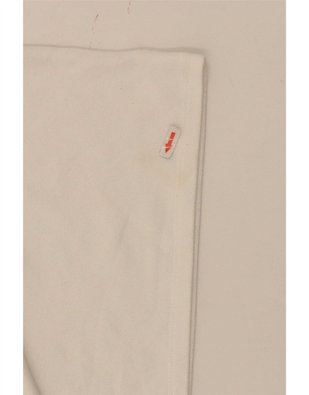 Damski, oversize'owy, krótki top z grafiką Champion, z długim rękawem, UK 10, mały, biały