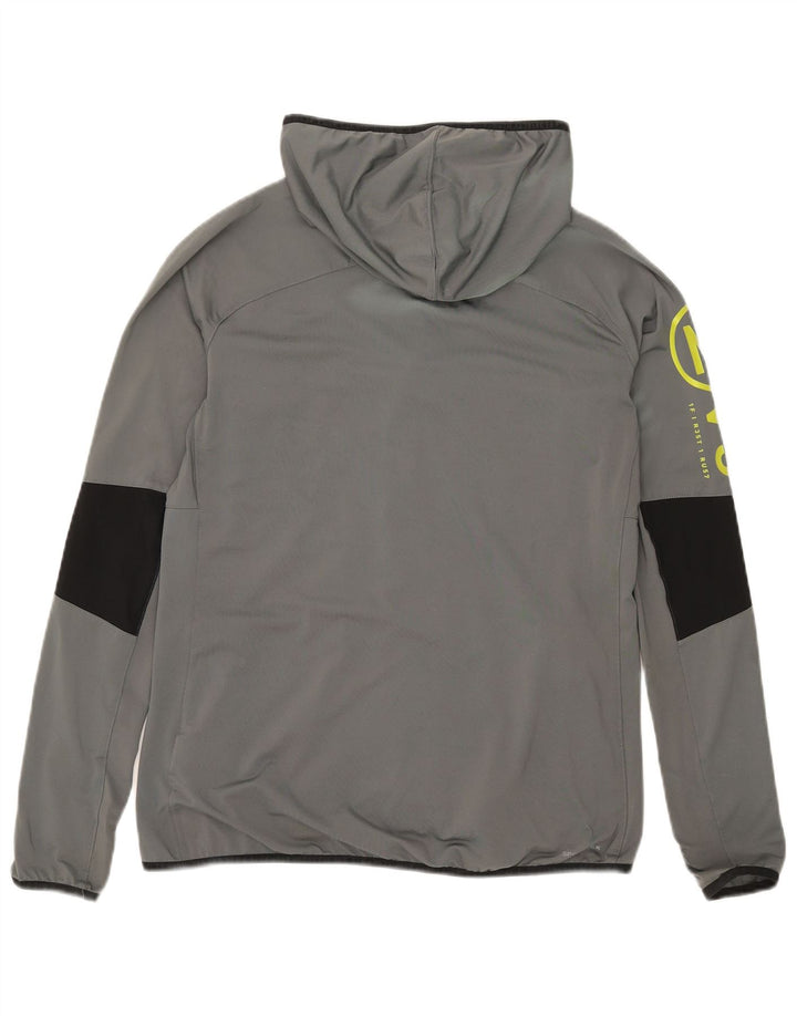 Damska kurtka dresowa Reebok Graphic UK 16/18, duża, szara, z blokami kolorów