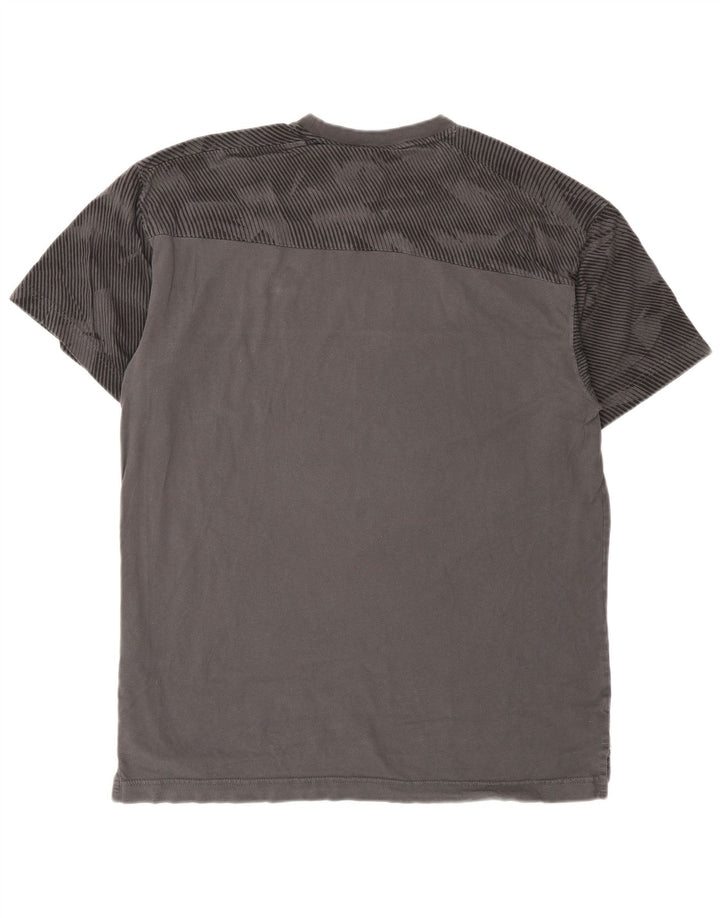 T-shirt męski Puma, duży, szary, geometryczny, bawełniany