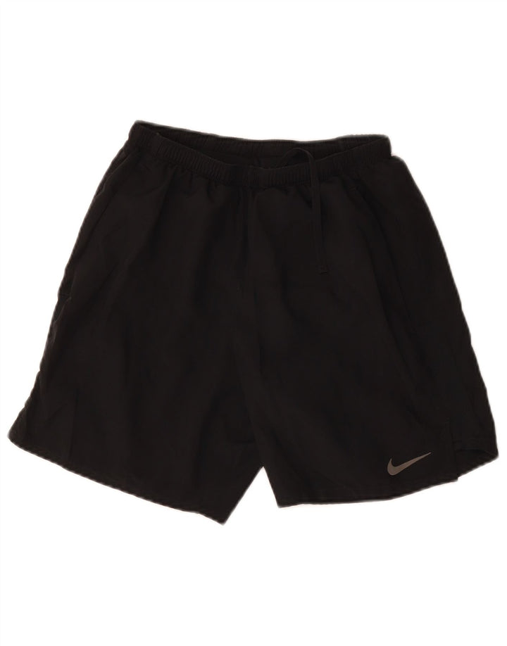 Damskie spodenki sportowe NIKE Dri Fit UK 8, małe, czarne, poliestrowe