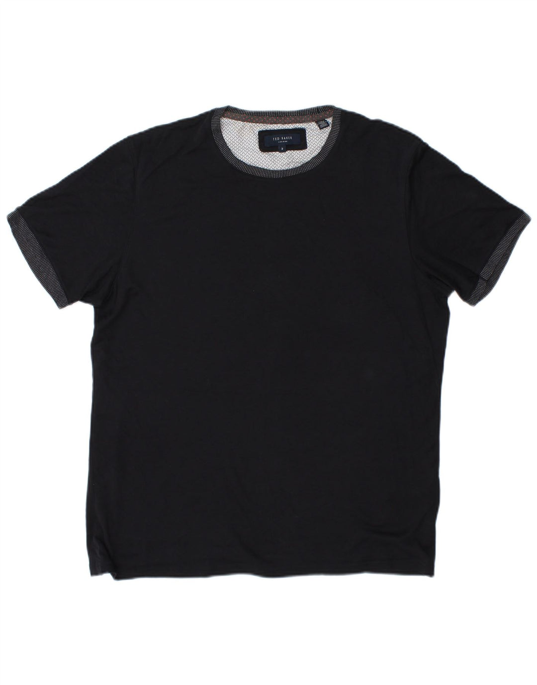 T-shirt męski TED BAKER, rozmiar 3, średni, granatowy, bawełniany