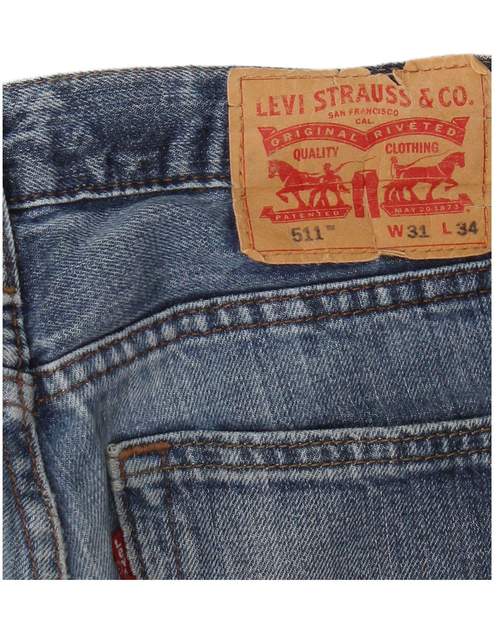 Męskie jeansy Levi's 511 Slim W31 L31 Niebieskie