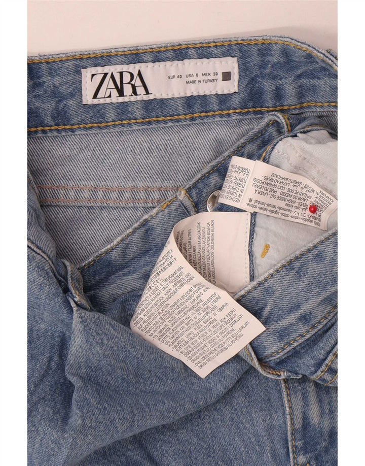 Damskie spodenki jeansowe Zara Medium W30, niebieska bawełna