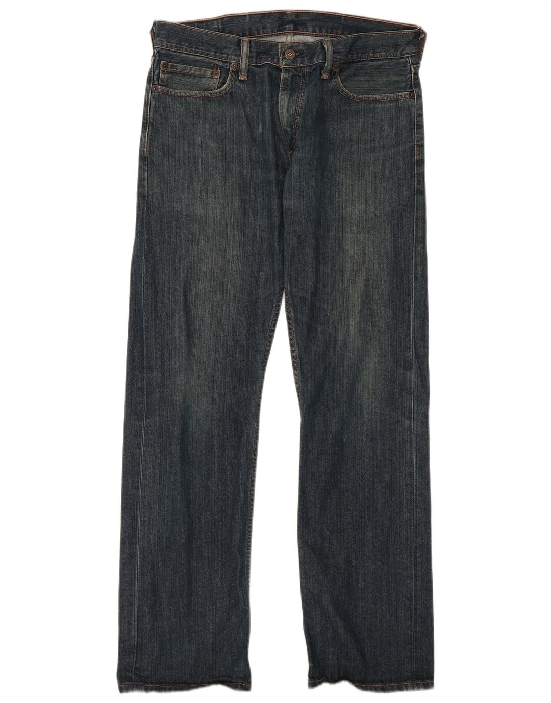 Męskie dżinsy Levi's 514 Straight W34 L32 Granatowa bawełna
