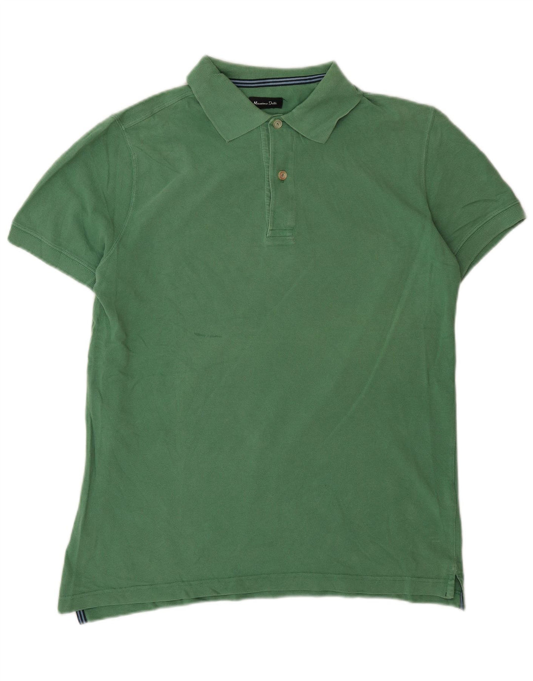 Męska koszulka polo Massimo Dutti, kolor średni zielony