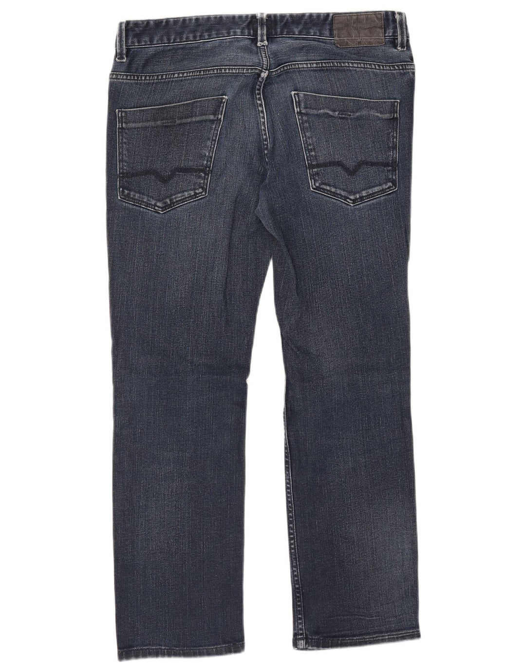 Męskie proste dżinsy HUGO BOSS W34 L27 Niebieskie bawełniane