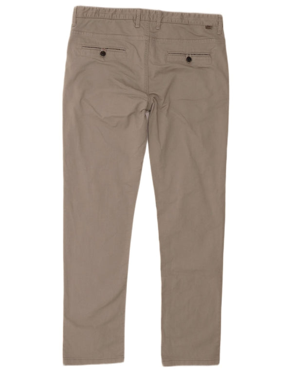 Męskie proste spodnie chino Zara EU 44 Large W34 L31 szare