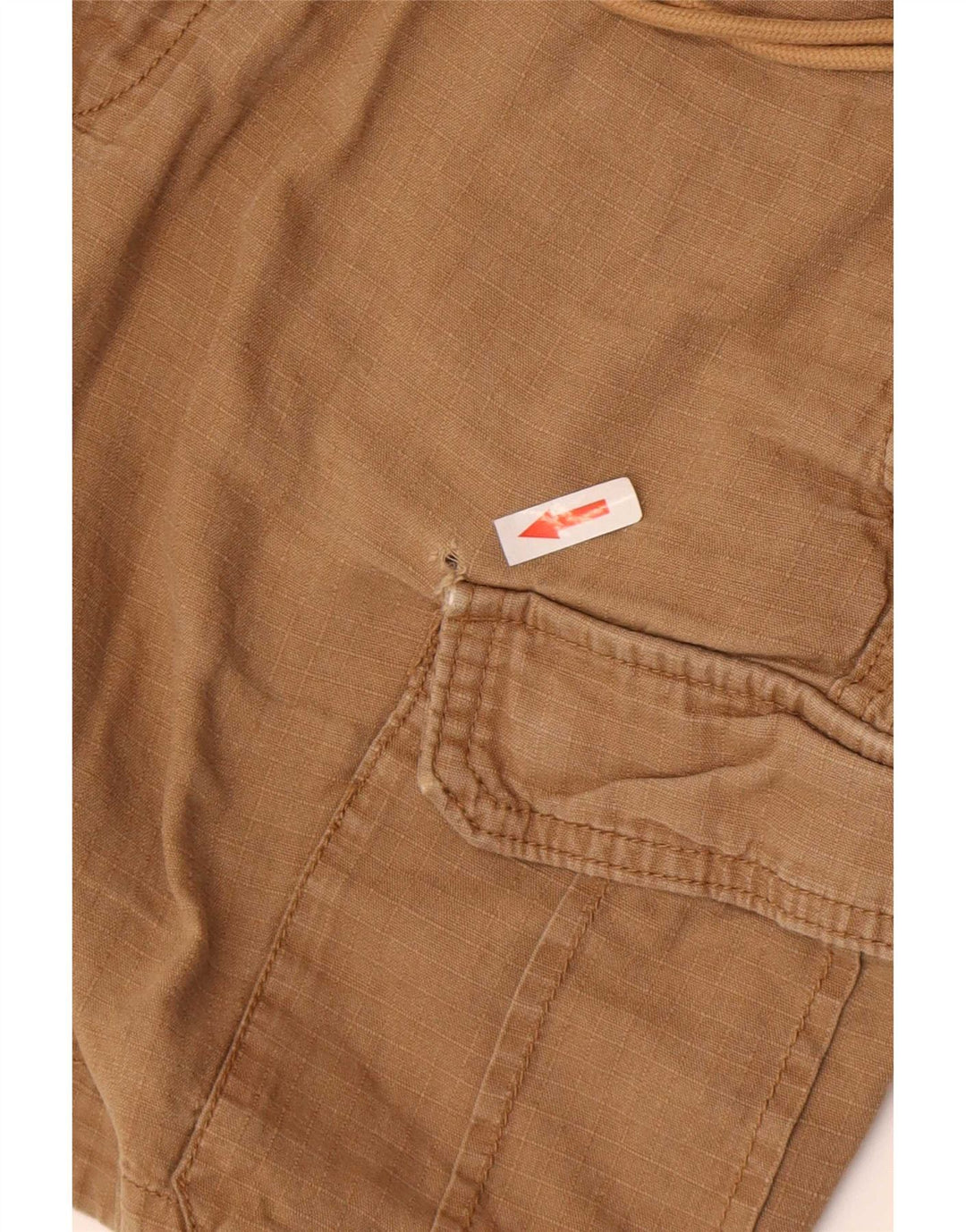 Męskie spodenki cargo Abercrombie & Fitch, średnie W32, brązowe lniane