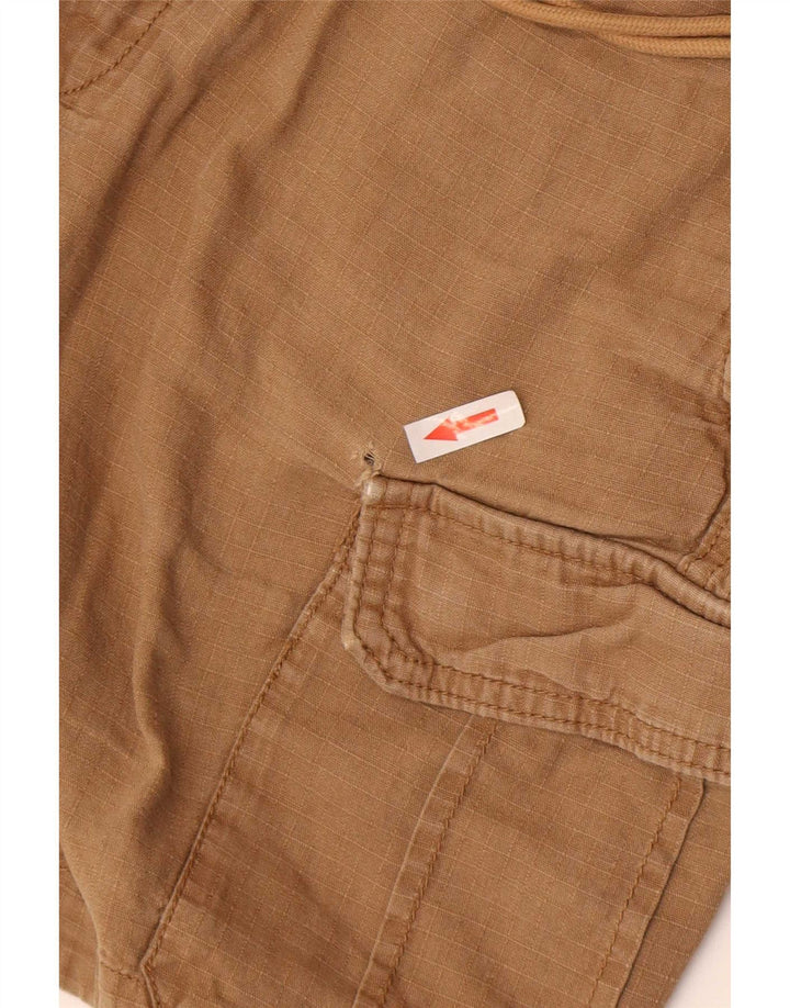 Męskie spodenki cargo Abercrombie & Fitch, średnie W32, brązowe lniane
