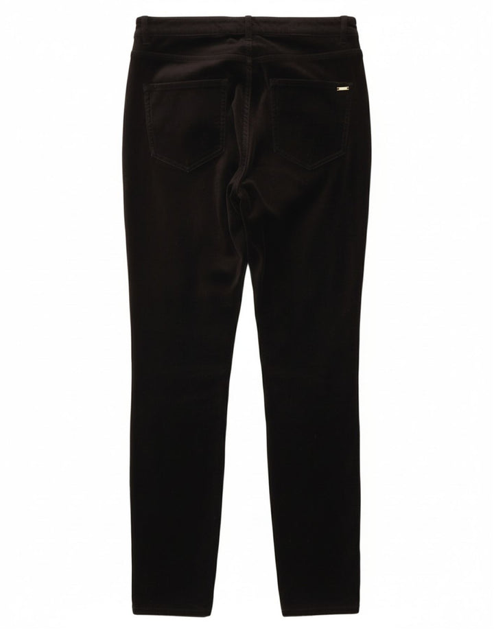 MASSIMO DUTTI Womens Slim Casual Trousers EU 40 Medium W30 L29 Black