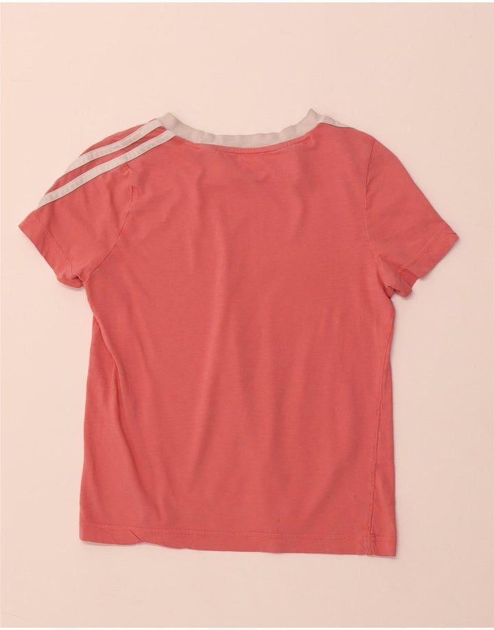 T-shirt dziewczęcy ADIDAS 9-10 lat, różowy, bawełniany