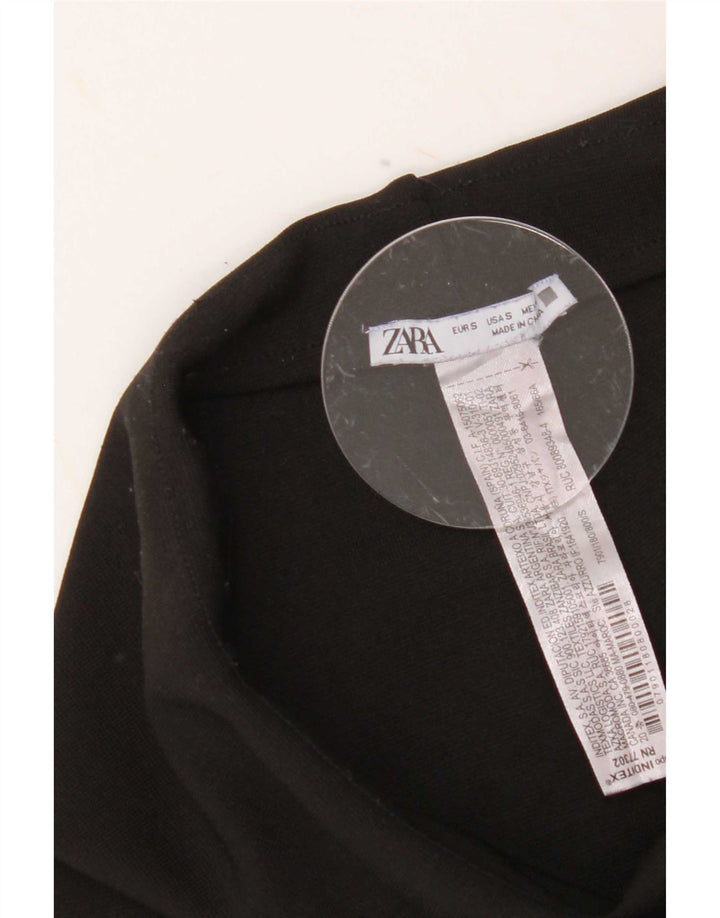 Legginsy damskie Zara UK 8 Small, czarne, poliestrowe