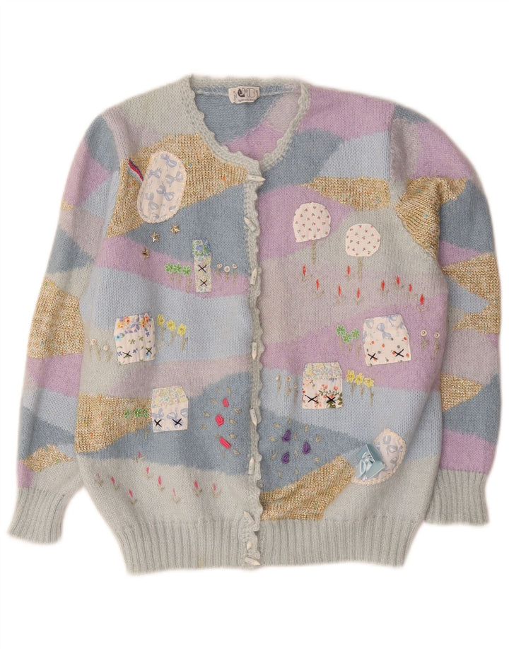 Sweter damski w stylu vintage, UK 14, średni, wielobarwny nowość