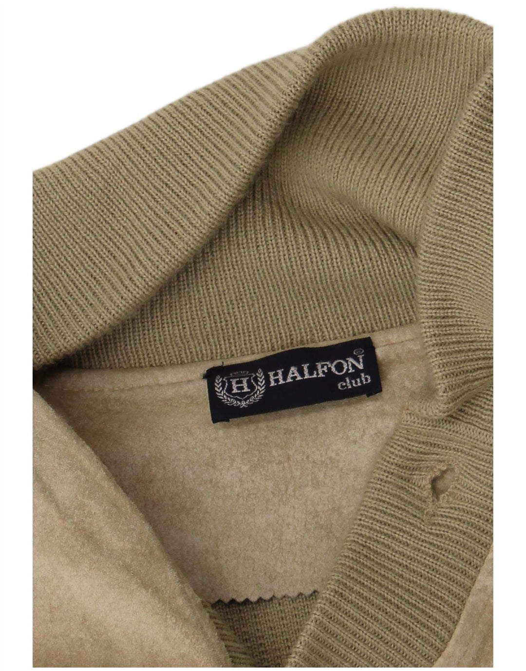 Męski sweter rozpinany Halfon, duży, khaki