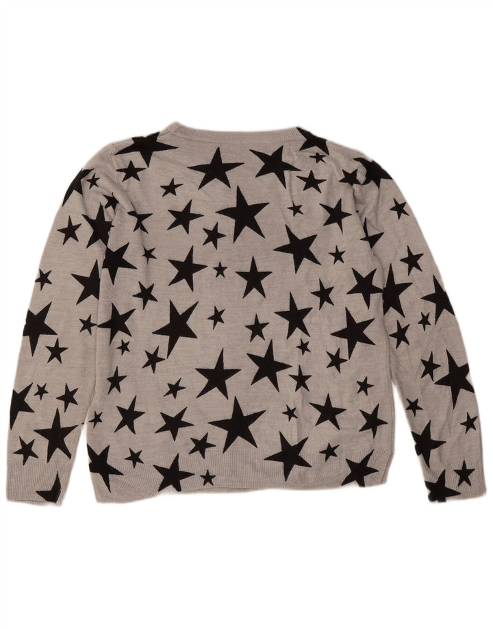 Marks & Spencer Damski sweter z dekoltem w łódkę, UK 14, duży, szary