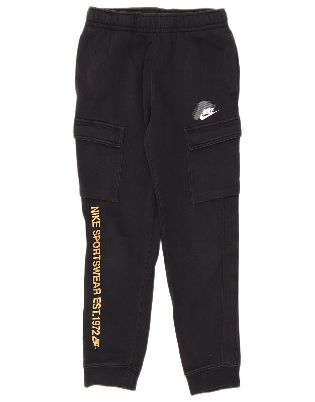 Chłopięce spodnie dresowe Nike Graphic Cargo, 10-11 lat, średnie czarne