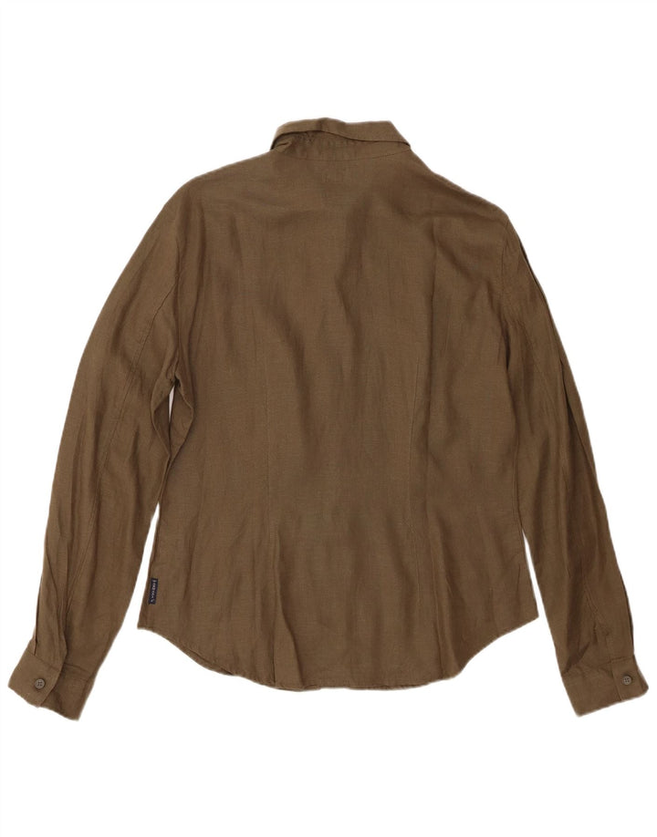 Koszula damska Armani Jeans UK 16 duża, lniana khaki