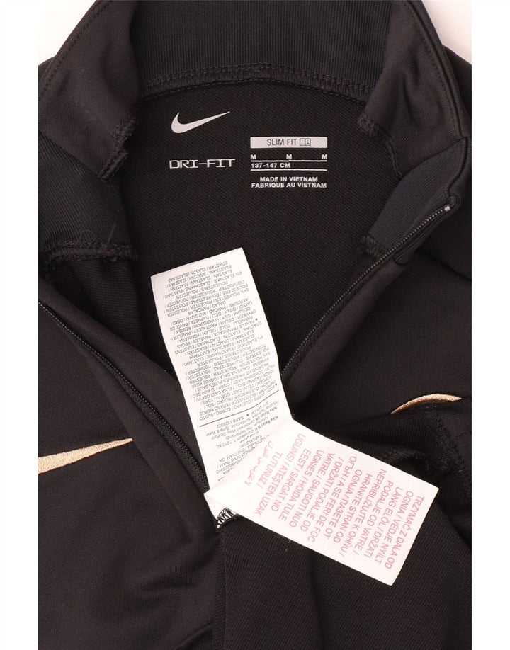 NIKE Boys Dri Fit Graphic Pullover Tracksuit Top 10-11 Years Medium Black Vintage Nike and Second-Hand Nike from Messina Hembry 