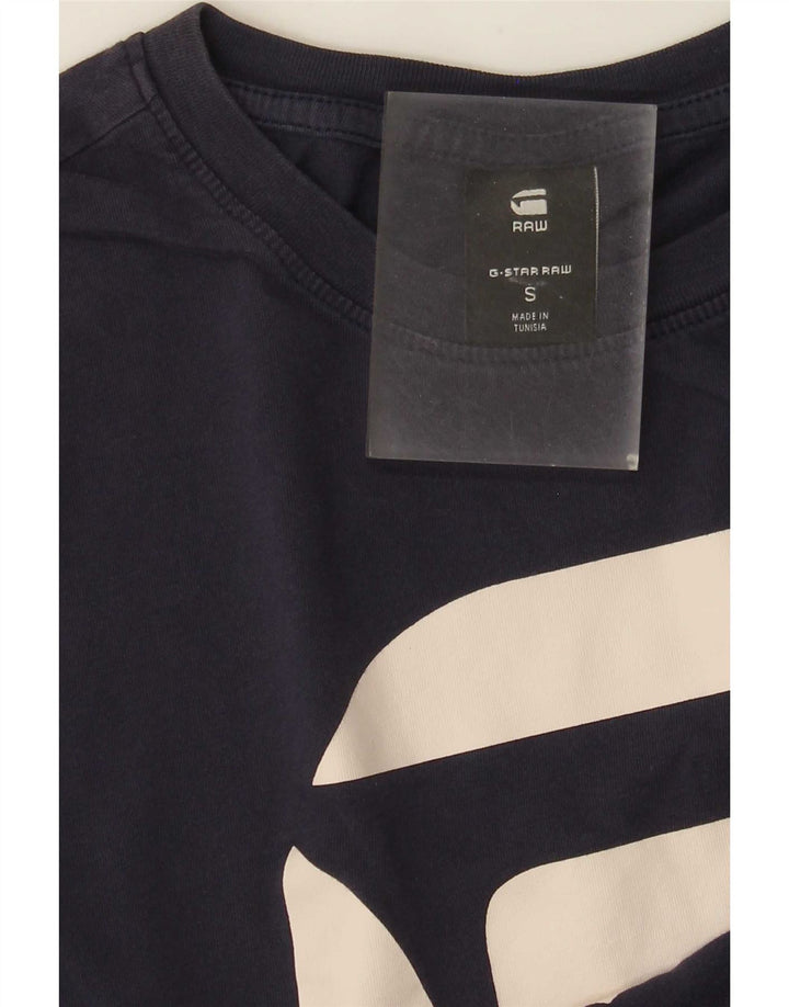 Męski T-shirt z grafiką G-Star, mały, granatowy