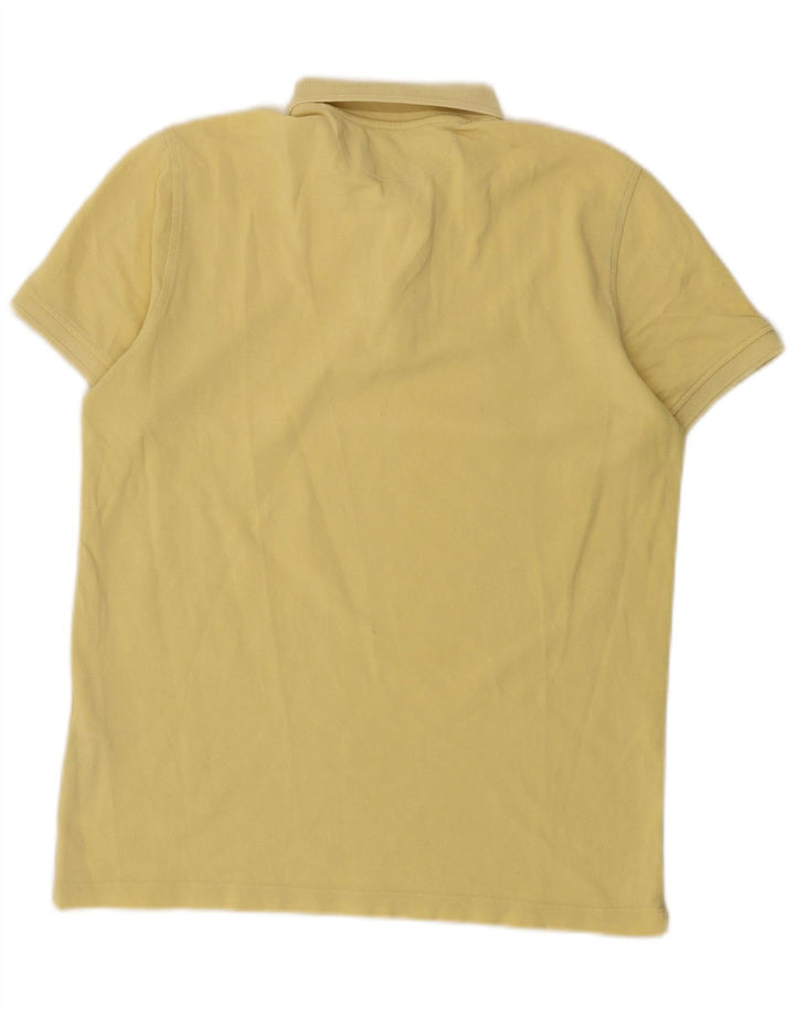 Męska koszulka polo Massimo Dutti, średnia żółta bawełna