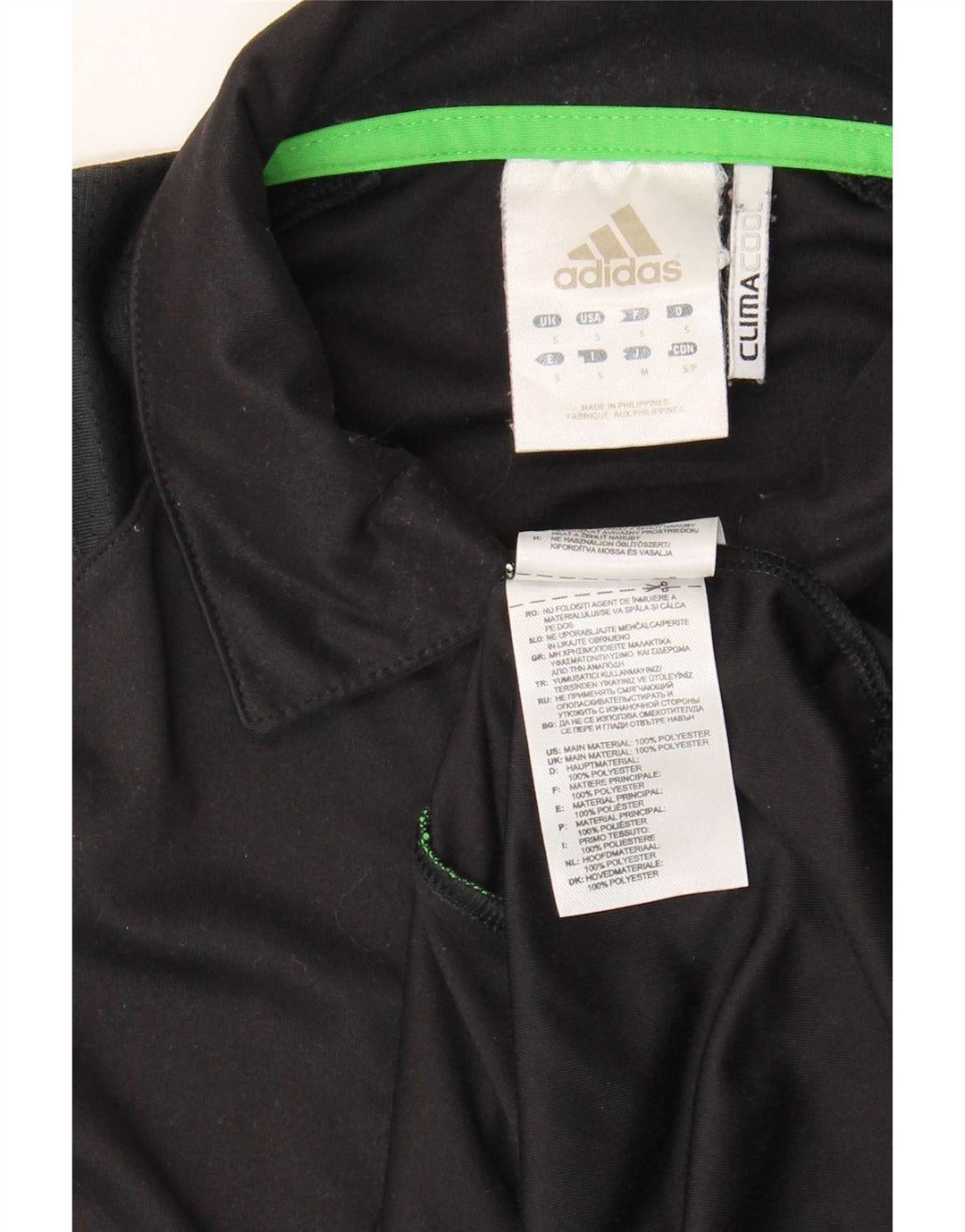 Męska koszulka polo Adidas Climacool, mała, czarna, z poliestru