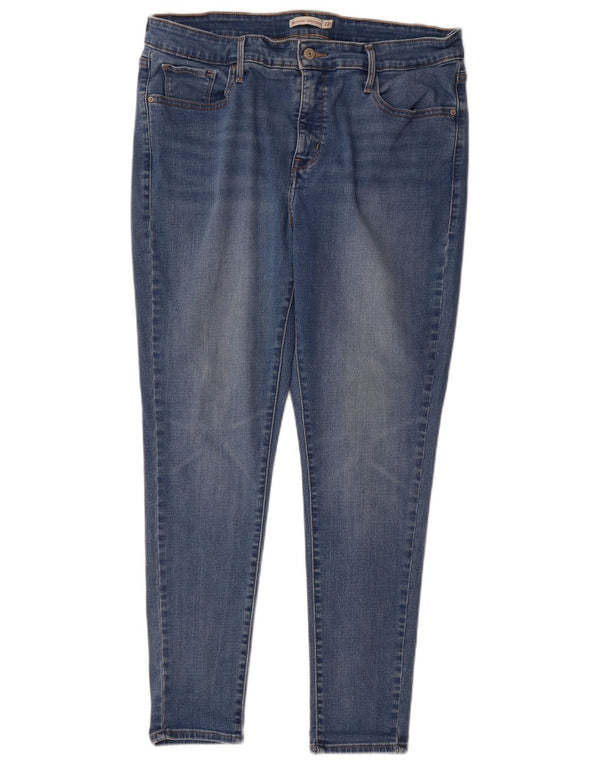 Damskie jeansy Levi's 310 Shaping Super Skinny US 22 3XL W42 L29 Niebieskie bawełniane
