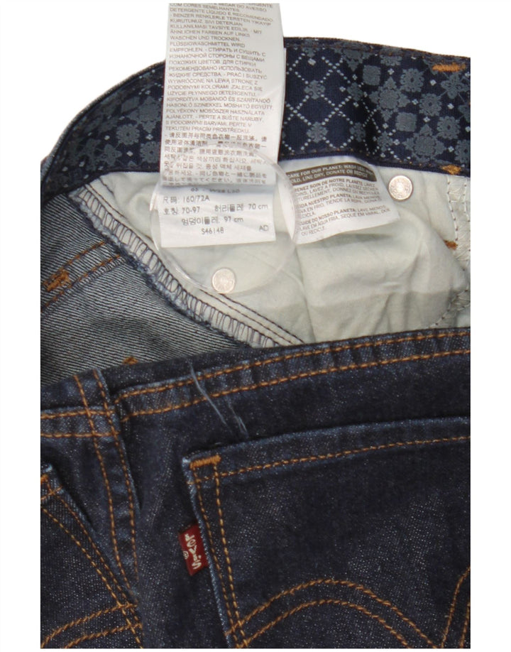 Damskie proste dżinsy Levi's US 6 Medium W28 L30 Granatowa bawełna