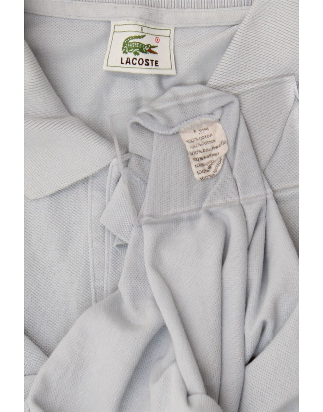 Męska koszulka polo Lacoste, rozmiar 5, duża, szara, bawełniana