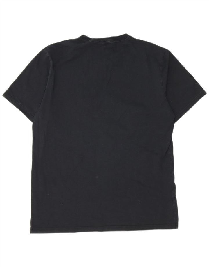 CONVERSE Mens Graphic T-Shirt Top Large Black Cotton