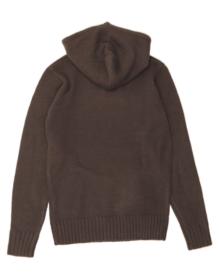 CHARRO Mens Hooded Jumper Sweater Small Grey Acrylic Vintage Charro and Second-Hand Charro from Messina Hembry 