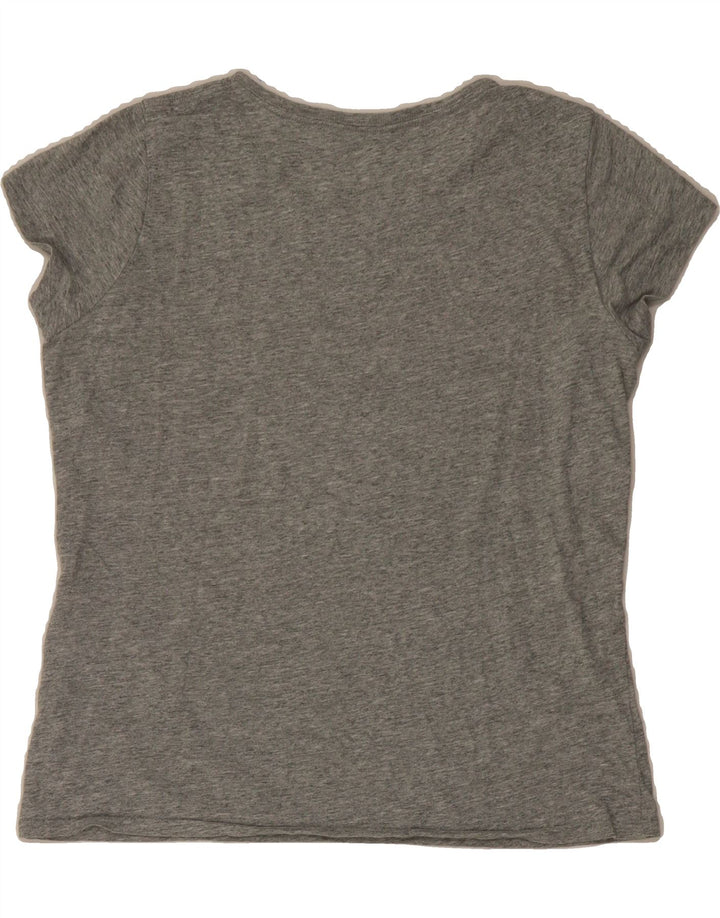 LEVI'S Womens Graphic T-Shirt Top UK 16 Large Grey Cotton Vintage Levi's and Second-Hand Levi's from Messina Hembry 
