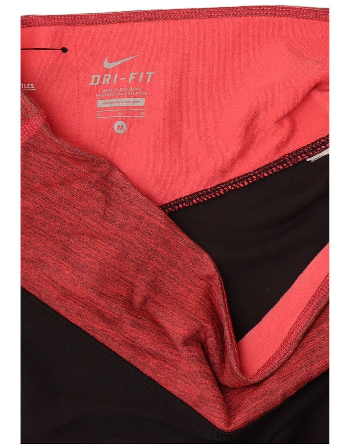 Damskie legginsy Nike Dri Fit Capri UK 14, średni czarny kolor, blok