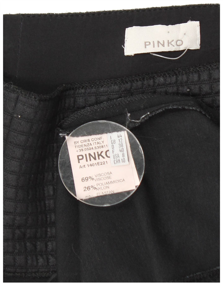 Damska spódnica ołówkowa Pinko UK 12 Medium W28 Czarna wiskoza