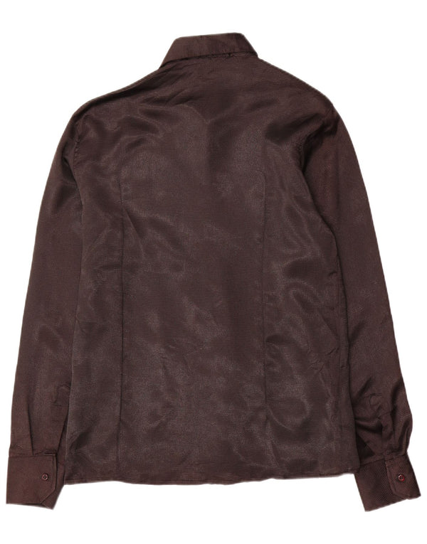 Koszula damska vintage UK 18 XL, brązowa, bawełniana