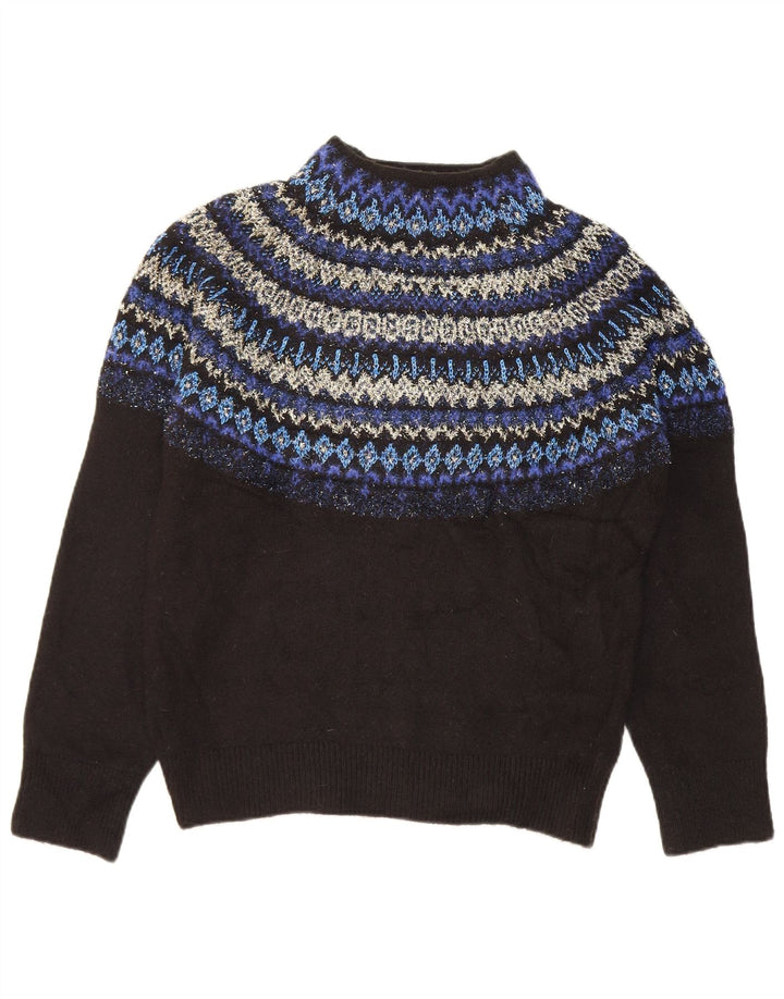 Marks & Spencer Damski sweter z golfem UK 10, mały, czarny
