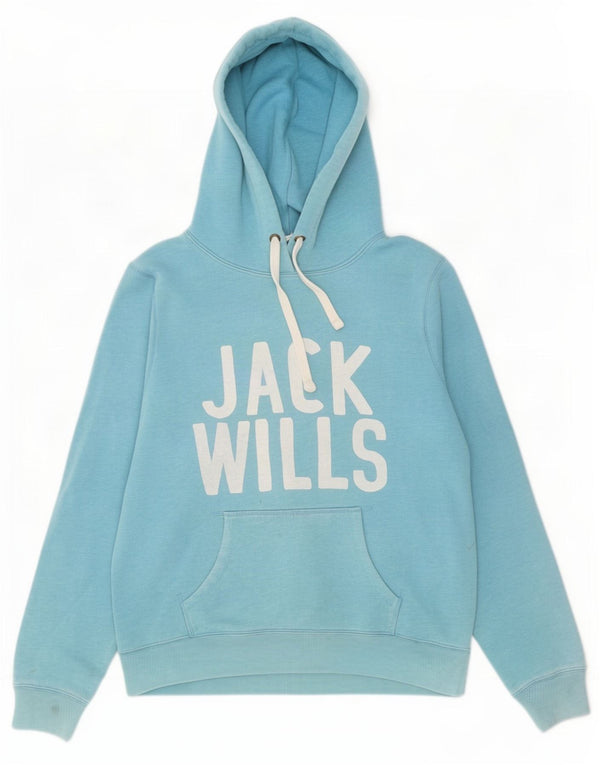 Damska bluza z kapturem Jack Wills Graphic UK 14, duża niebieska