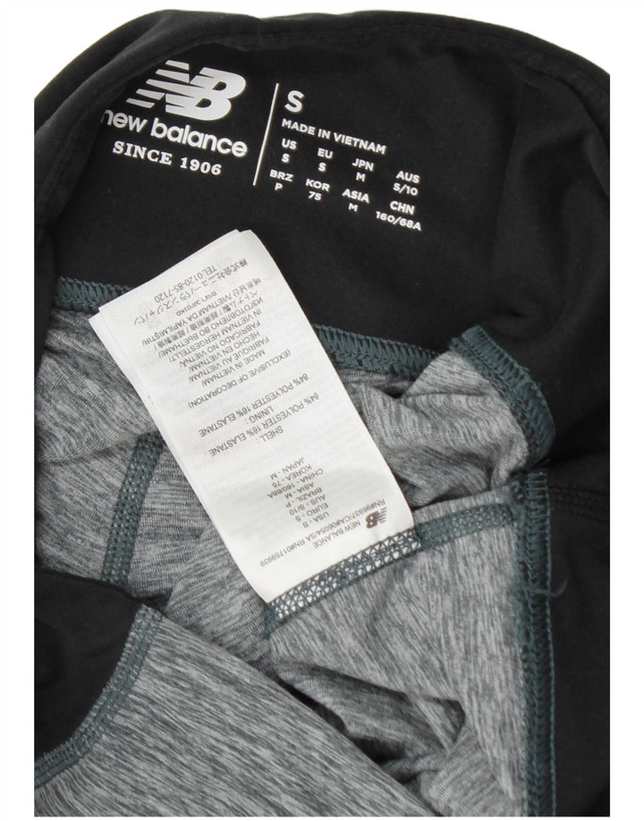 Damskie legginsy Capri New Balance Performance UK 10 Małe, szare nakrapiane