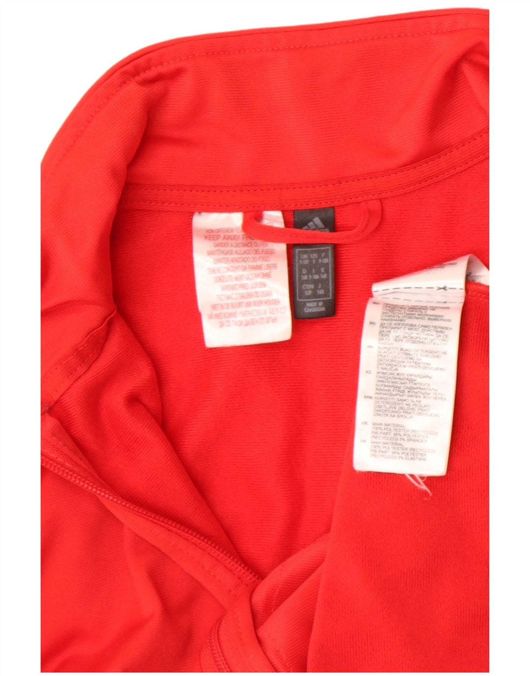 Chłopięca bluza dresowa Adidas 9-10 lat, czerwona, poliestrowa
