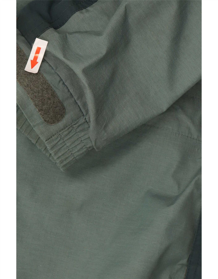 Męska kurtka przeciwdeszczowa Sprayway Gore-Tex UK 40, duża, zielona poliamid z blokami kolorów