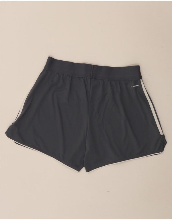 Damskie spodenki sportowe Adidas Aeroready Regular Fit UK 16/18, duże, szare