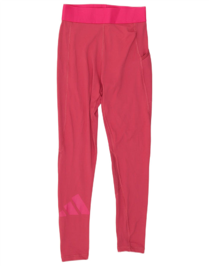 Damskie legginsy Adidas Graphic UK 8 Small Pink Polyester