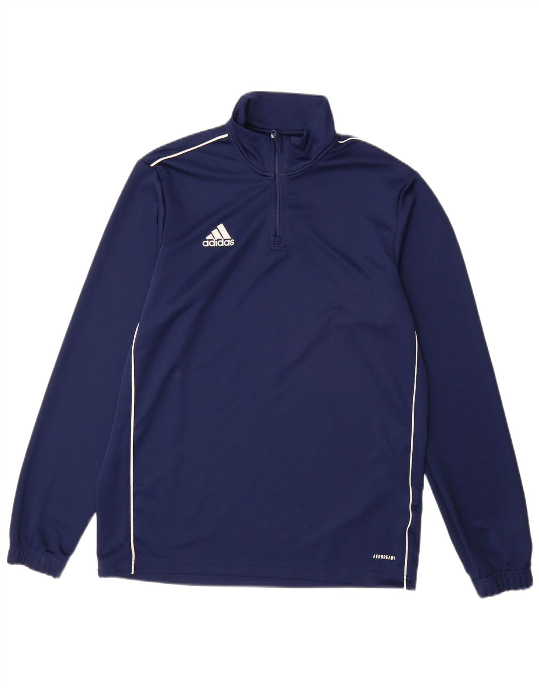 Męski dres ADIDAS Aeroready z zamkiem błyskawicznym, duży, granatowy