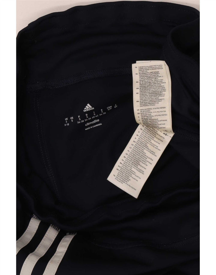 Legginsy Damskie Adidas UK 8 Małe Granatowe Poliester