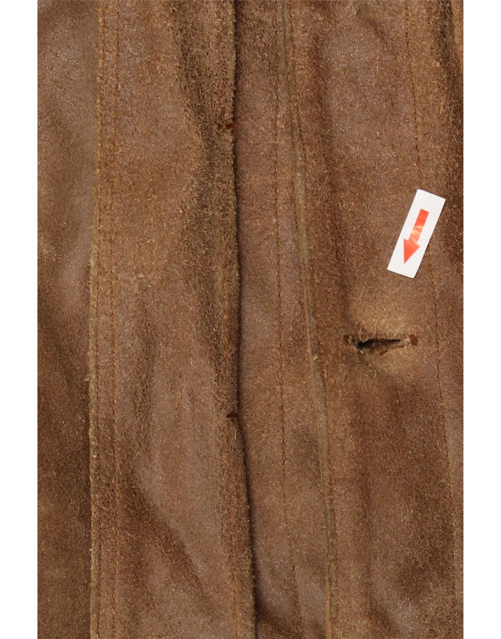 Męska kurtka skórzana Bomber Mustang UK 42 XL Brązowa