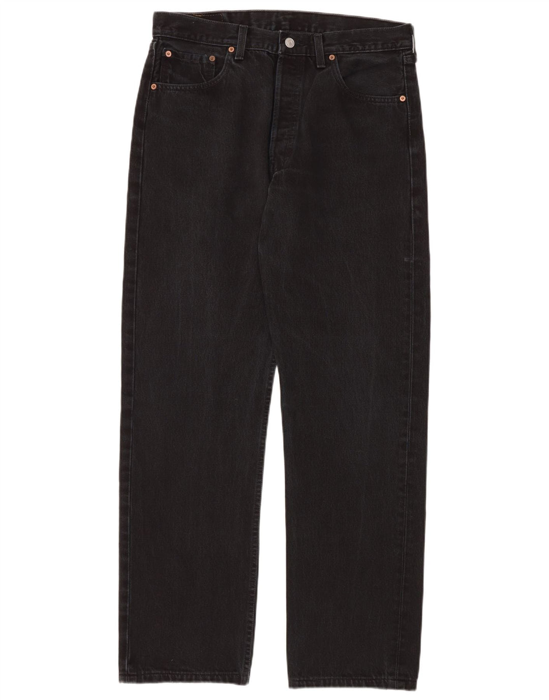 Męskie jeansy LEVI'S 501 Straight W34 L34 Czarne bawełniane