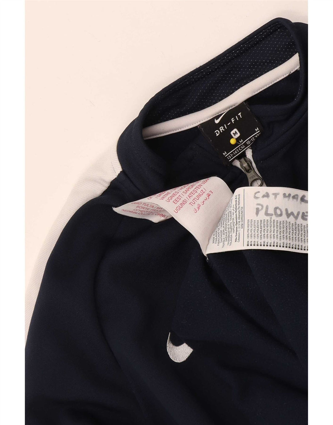Chłopięcy dres Nike Dri Fit z pulowerem 10-11 lat, średni granatowy
