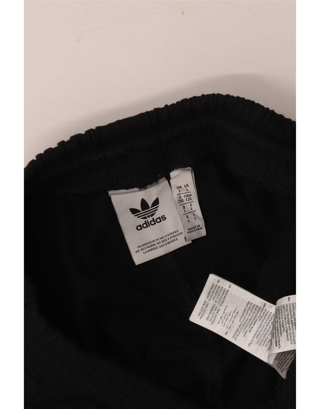 Męskie spodenki sportowe Adidas, duże, czarne, bawełniane