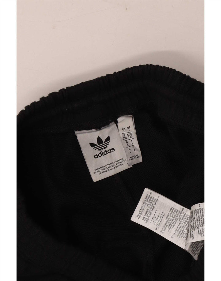 Męskie spodenki sportowe Adidas, duże, czarne, bawełniane