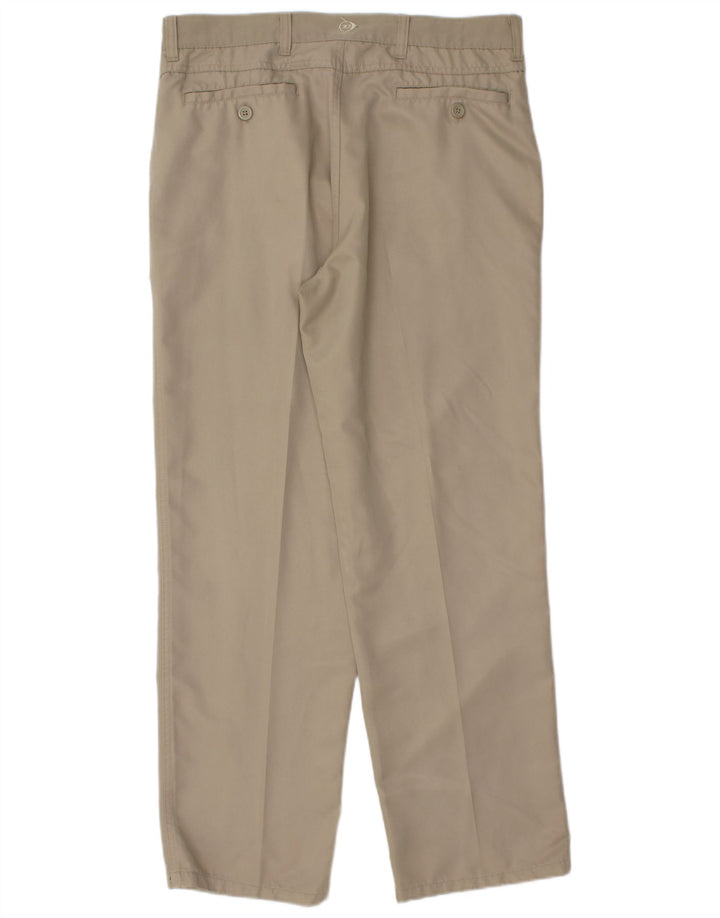Męskie spodnie chino DUNLOP W34 L31 beżowy poliester